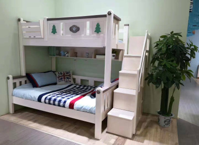 Moderne Etagenbetten Kinder Junge Mädchen Leiter Kleiderschrank Hoch Holz Bett